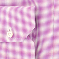 Luigi Borrelli Purple Check Shirt - Slim - (LB5385PU) - Parent