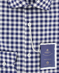 Luigi Borrelli Blue Plaid Shirt - Slim - (EV06RC54970) - Parent