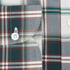 Luigi Borrelli Green Plaid Shirt - (EV0657350STEFANO) - Parent
