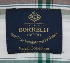Luigi Borrelli Green Plaid Shirt - (EV0657350STEFANO) - Parent