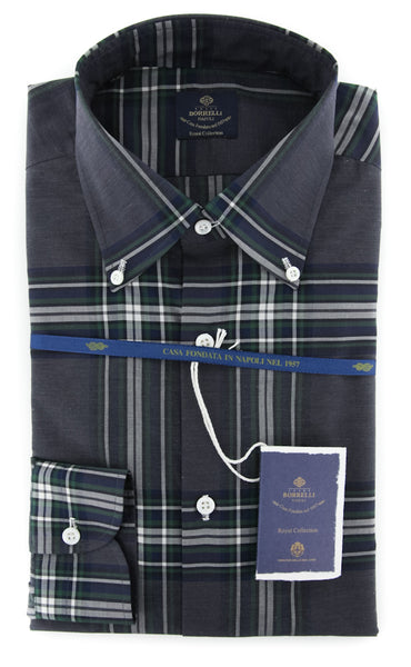 Luigi Borrelli Gray Shirt - Slim - (EV0657353STEFANO) - Parent