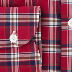 Luigi Borrelli Red Plaid Shirt - (EV0657540STEFANO) - Parent