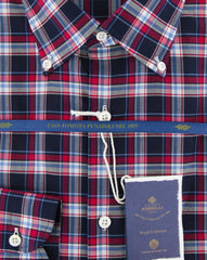 Luigi Borrelli Navy Blue Plaid Shirt - (EV0657580STEFANO) - Parent