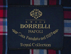 Luigi Borrelli Navy Blue Plaid Shirt - (EV0657580STEFANO) - Parent