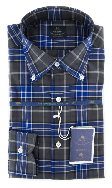 Luigi Borrelli Gray Shirt - Slim - (EV0657630STEFANO) - Parent