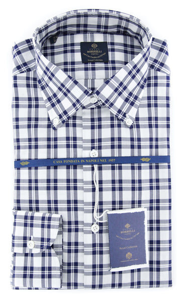 Luigi Borrelli Navy Blue Shirt - (EV0665173STEFANO) - Parent