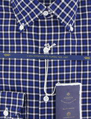 Luigi Borrelli Blue Plaid Shirt - Extra Slim - (EV06RC80370) - Parent