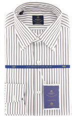 Luigi Borrelli Brown Shirt - Slim - (EV06COSTRSTEFANO) - Parent
