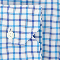 Luigi Borrelli Turquoise Check Shirt - Slim - (201803225) - Parent