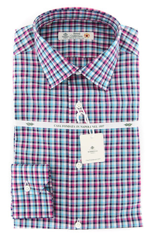 Borrelli Turquoise Shirt - Slim