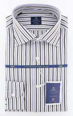 Luigi Borrelli Brown Shirt - Extra Slim - 15.75/40 - (EV0669060GIANNI)