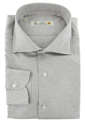 Luigi Borrelli Light Gray Melange Dress Shirt - Extra Slim - (91) - Parent