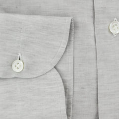 Luigi Borrelli Light Gray Melange Dress Shirt - Slim - (91) - Parent