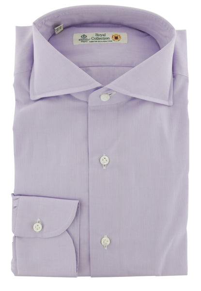Luigi Borrelli Lavender Purple Solid Dress Shirt - Slim (8O) - Parent