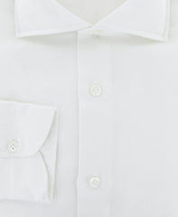 Luigi Borrelli White Solid Dress Shirt - Slim - (9T) - Parent