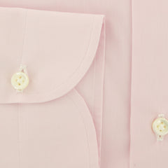 Luigi Borrelli Pink Solid Cotton Dress Shirt - Extra Slim - (8F) - Parent