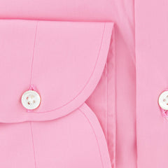 Luigi Borrelli Pink Solid Cotton Shirt - Slim - (301) - Parent