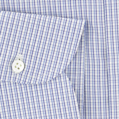 Luigi Borrelli Light Blue Plaid Cotton Shirt - Extra Slim - (234) - Parent