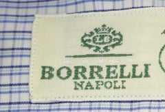 Luigi Borrelli Light Blue Plaid Cotton Shirt - Slim - (234) - Parent