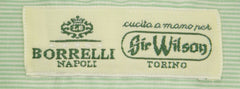 Luigi Borrelli Green Striped Cotton Shirt - Slim - (ZN) - Parent