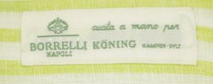Luigi Borrelli Light Green Striped Linen Shirt - Slim - (ZS) - Parent