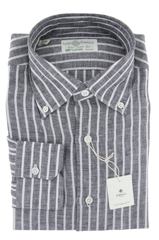 Luigi Borrelli Dark Gray Shirt - Slim