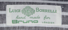 Luigi Borrelli Dark Gray Striped Linen Shirt - Slim - (ZZ) - Parent