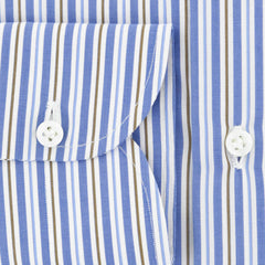 Luigi Borrelli Blue Striped Cotton Shirt - Slim - (282) - Parent
