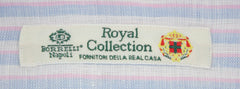 Luigi Borrelli Light Blue Striped Linen Shirt - Slim - (ZL) - Parent