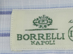 Luigi Borrelli Light Blue Striped Dress Shirt - Slim - (82) - Parent