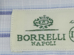 Luigi Borrelli Light Blue Striped Dress Shirt - Extra Slim - (82) - Parent