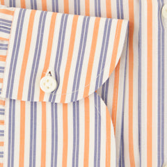 Luigi Borrelli Orange Striped Cotton Shirt - Slim - (ZR) - Parent