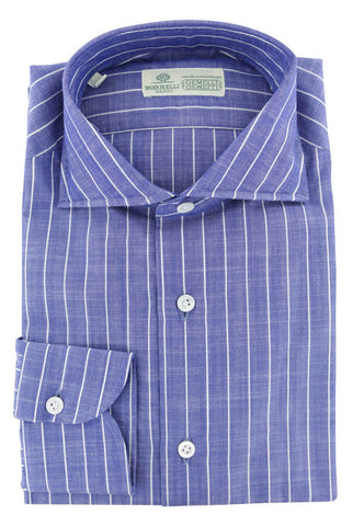 Luigi Borrelli Blue Shirt - Slim