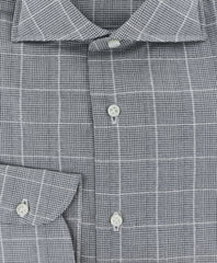 Luigi Borrelli Gray Plaid Cotton Dress Shirt - Slim - (8D) - Parent