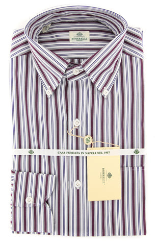 Luigi Borrelli Burgundy Red Shirt - Slim