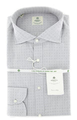 Luigi Borrelli Gray Fancy Cotton Shirt - Slim - 16/41 - (LB45234)