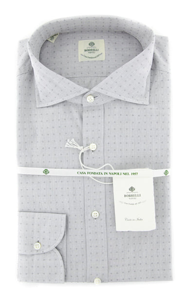Luigi Borrelli Gray Fancy Cotton Shirt - Slim - (LB45234) - Parent
