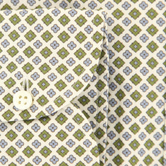 Luigi Borrelli Olive Green Foulard Shirt -Extra Slim- (EV181495SE31PT1) - Parent