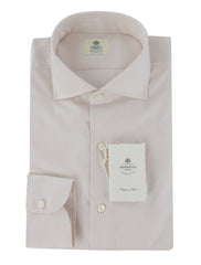 $500 Luigi Borrelli Cream Solid Cotton Shirt - Slim - 16/41 - (LB12272516)