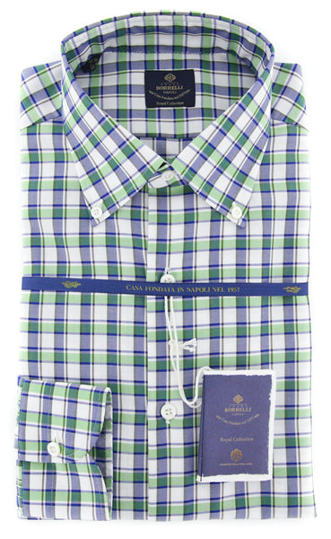 Luigi Borrelli Green Shirt - Slim - (EV0620750STEFANO) - Parent