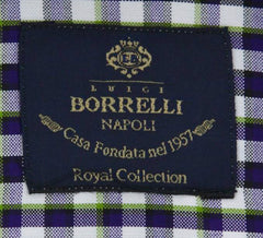 Luigi Borrelli Purple Plaid Shirt - Slim - (EV0656780STEFANO) - Parent