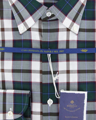 Luigi Borrelli Green Plaid Shirt - (EV0665650STEFANO) - Parent