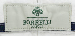 Luigi Borrelli White Solid Pants - Super Slim - 33/49 - (FORIA25810500)