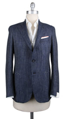 Luigi Borrelli Blue Cashmere Blend Sportcoat - (GU3B166070) - Parent