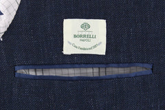 Luigi Borrelli Blue Wool Blend Solid Sportcoat - (GU3B167671) - Parent