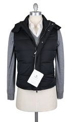 Luigi Borrelli Black Nylon Solid Vest - (LB7002190290) - Parent