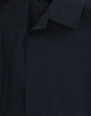Luigi Borrelli Midnight Navy Solid Raincoat - (LB814176) - Parent