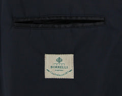 Luigi Borrelli Midnight Navy Solid Raincoat - (LB814176) - Parent