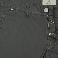 Luigi Borrelli Green Solid Pants - Super Slim - 33/49 - (PAR29310572)