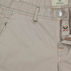 Luigi Borrelli Beige Solid Pants - Super Slim - 35/51 - (PAR29510543)